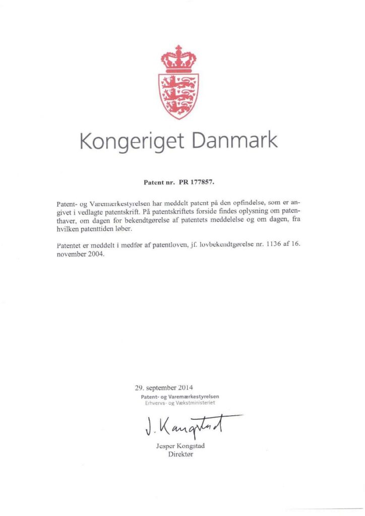 Patent Denmark
