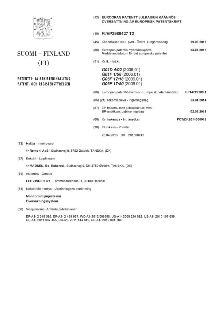 Patent Finland